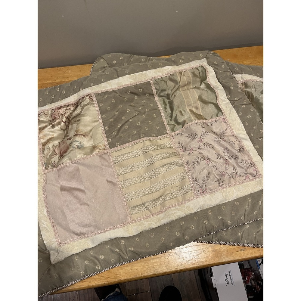 Two (2) Croscill Cotswold Patchwork Standard Pillow Shams For Comforter‎